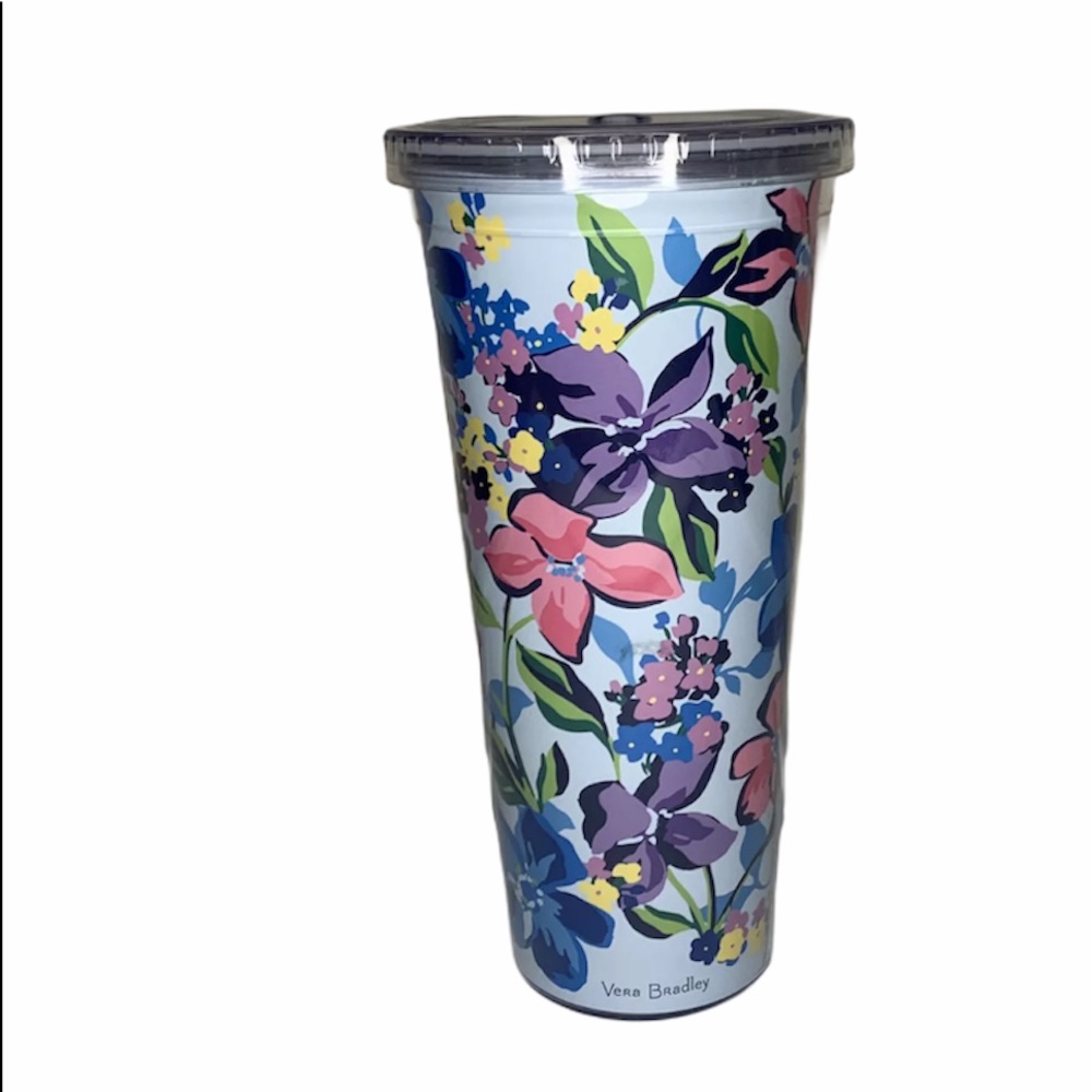 VERA BRADLEY Marian Floral Tumbler No Straw 24 oz